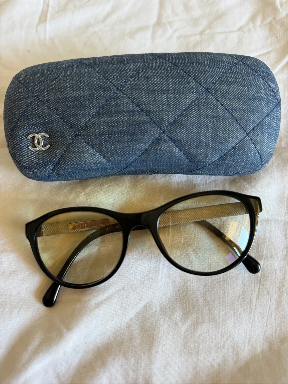 Chanel Eyeglasses frame   Prescription attached with yellowish lens